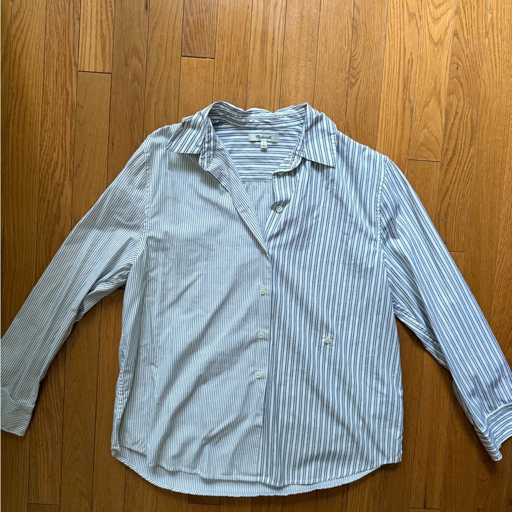 Madewell Pinstripe Button-Up Shirt